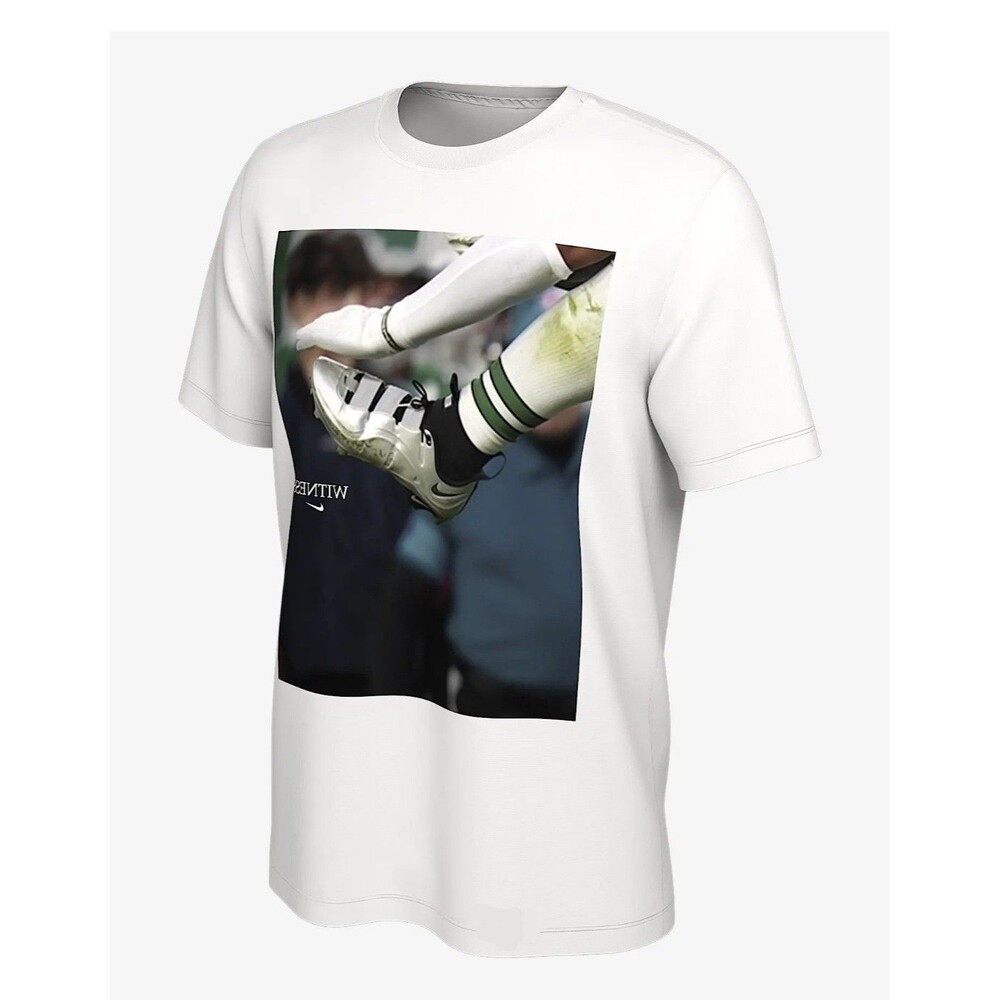 Nike LeBron WITNESS x Saquon Barkley Backward Hurdle White Eagles T shirt XL NWT